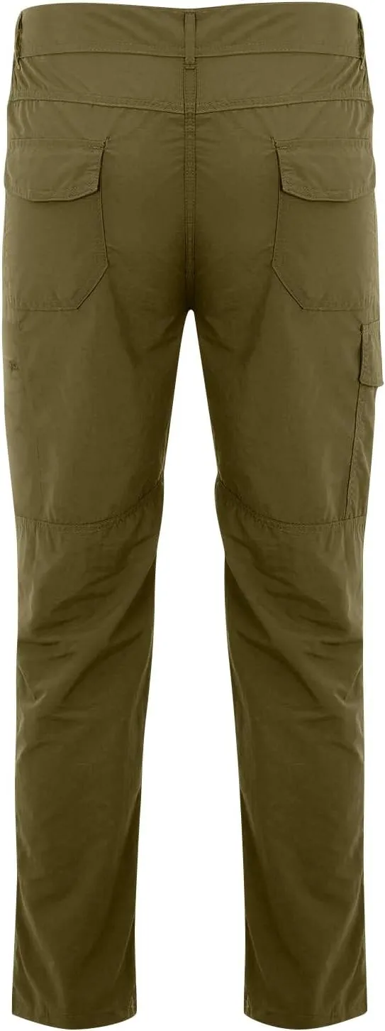 ADHOWBEW Tactical Pants Men Workout Hiking Work Relaxed Fit Big and Tall Elastic Waist Joggers