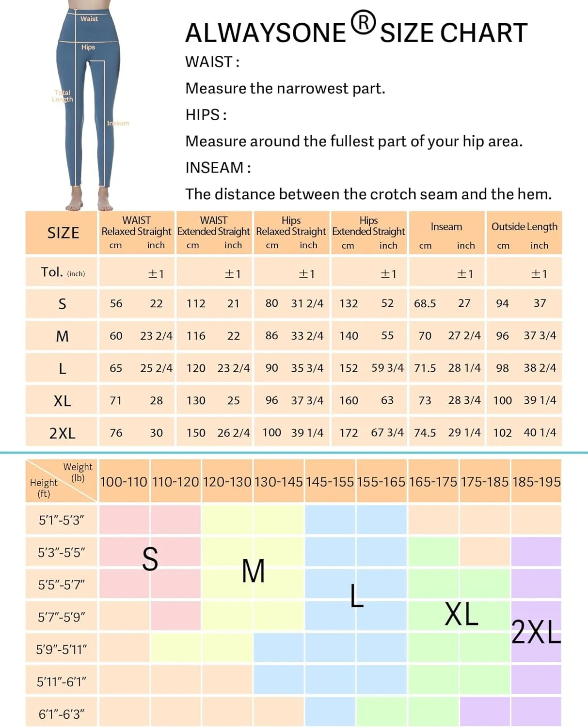 ALWAYSONE Yoga Leggings for Women High Waisted Tummy Control Yoga Pants Workout Leggings with Pockets Athletic Sports Gym