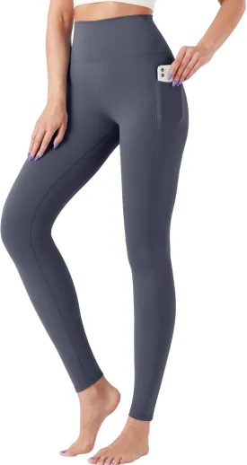 ALWAYSONE Yoga Leggings for Women High Waisted Tummy Control Yoga Pants Workout Leggings with Pockets Athletic Sports Gym