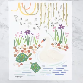 Audubon Swan Art Print: 8x10"