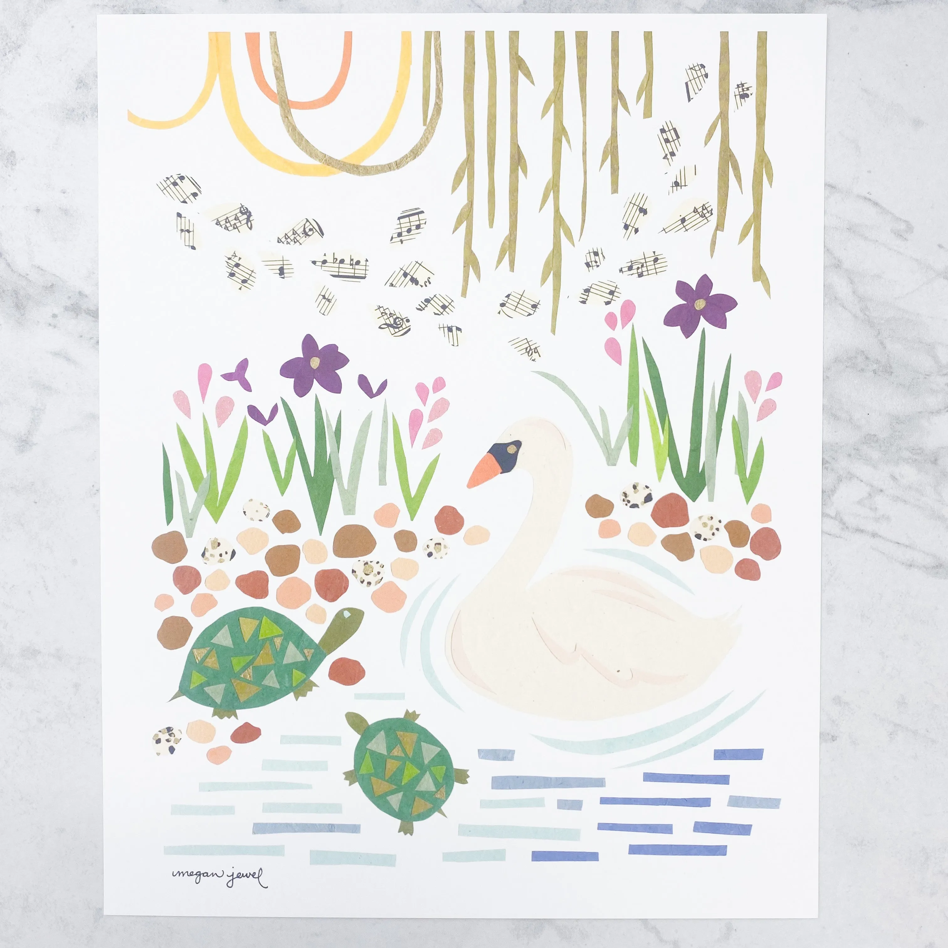 Audubon Swan Art Print: 8x10"