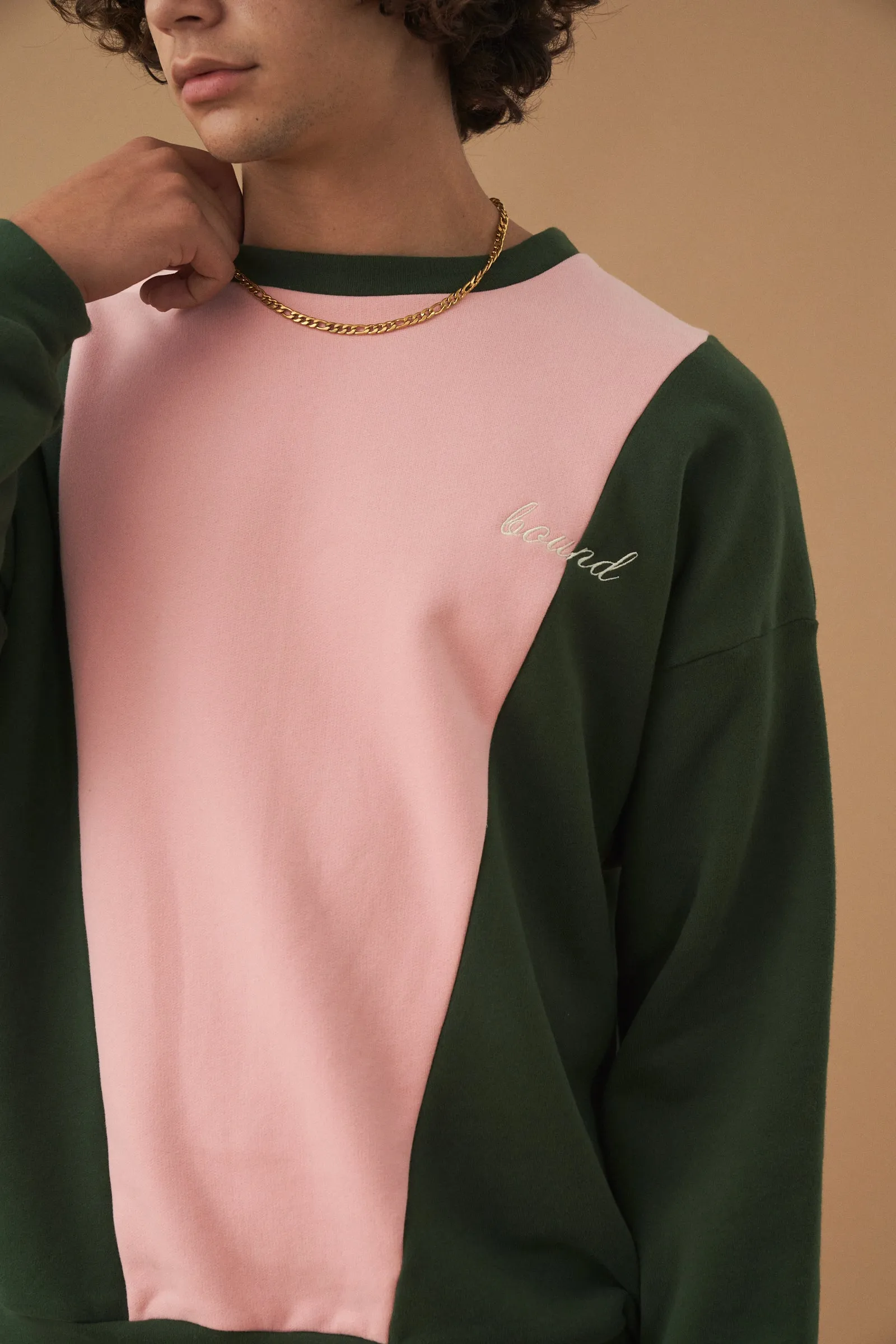 Panel Forest Rose Sweater
