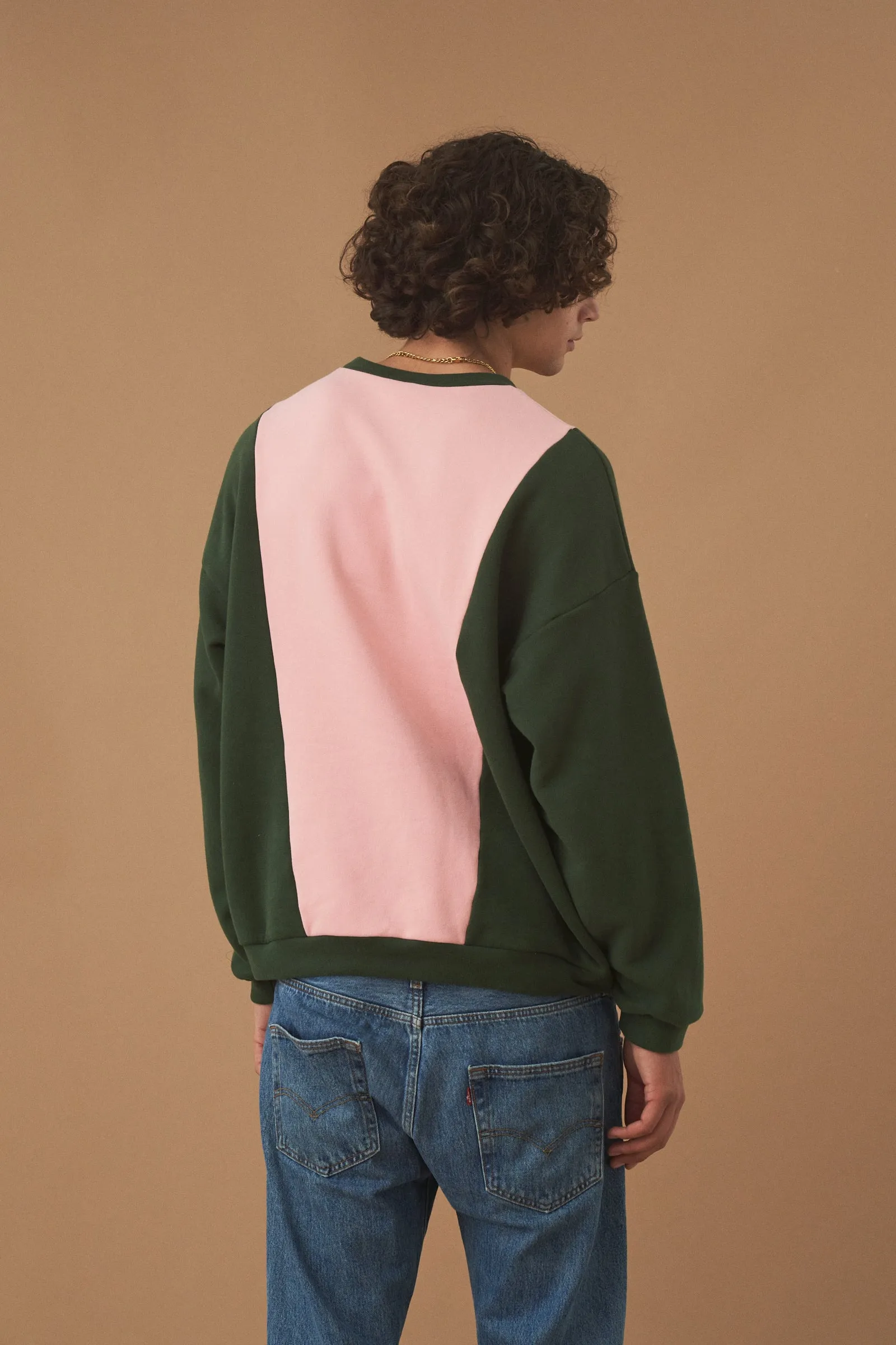 Panel Forest Rose Sweater