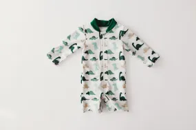 Child of Mine Long Sleeve Zip-Up Dinosaur Themed Swimwear