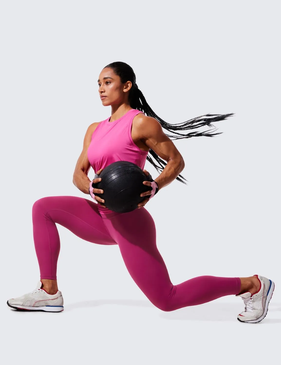 CRZ YOGA Women's Hugged Feeling Compression Leggings - Thick High Waisted Workout Leggings 25"