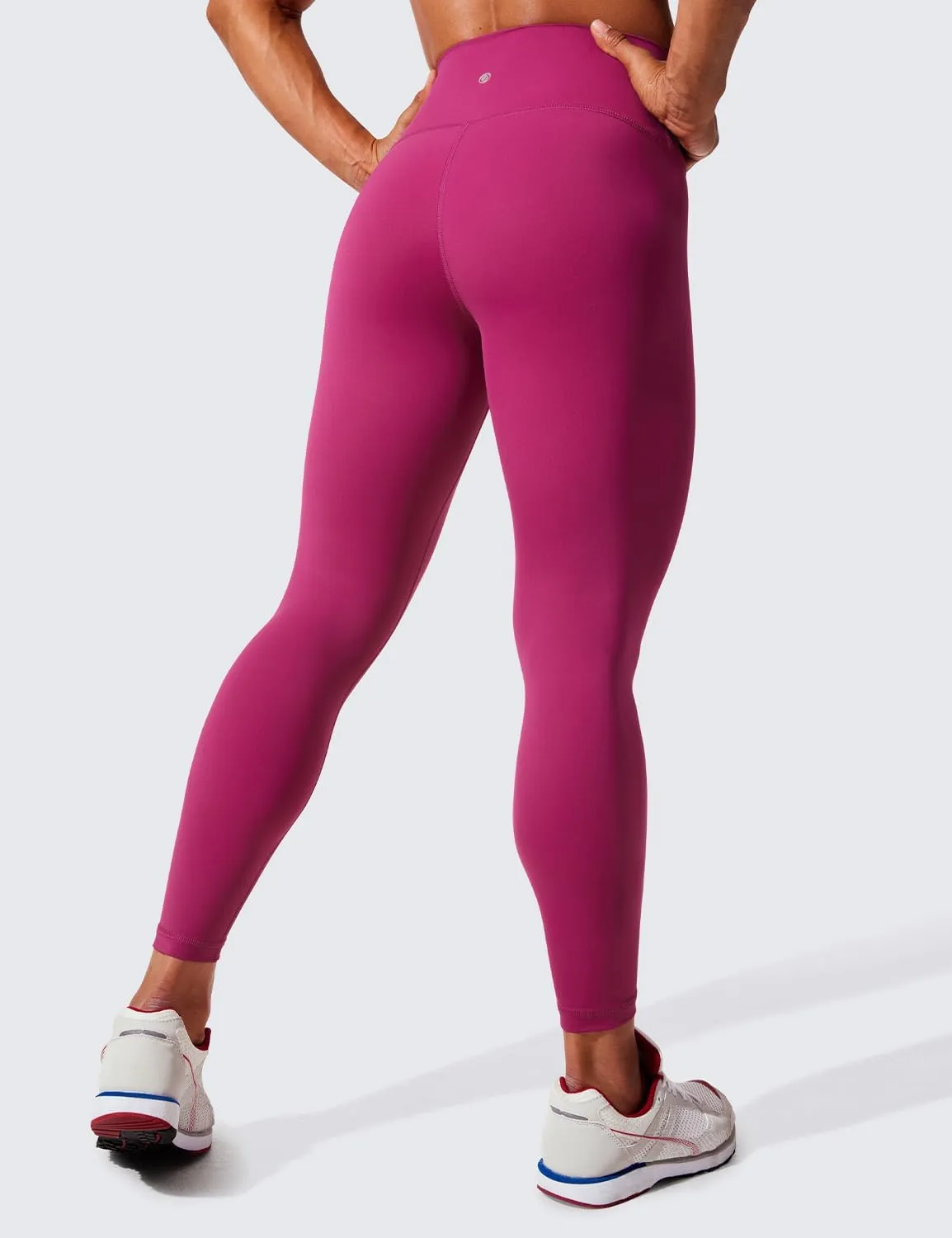 CRZ YOGA Women's Hugged Feeling Compression Leggings - Thick High Waisted Workout Leggings 25"