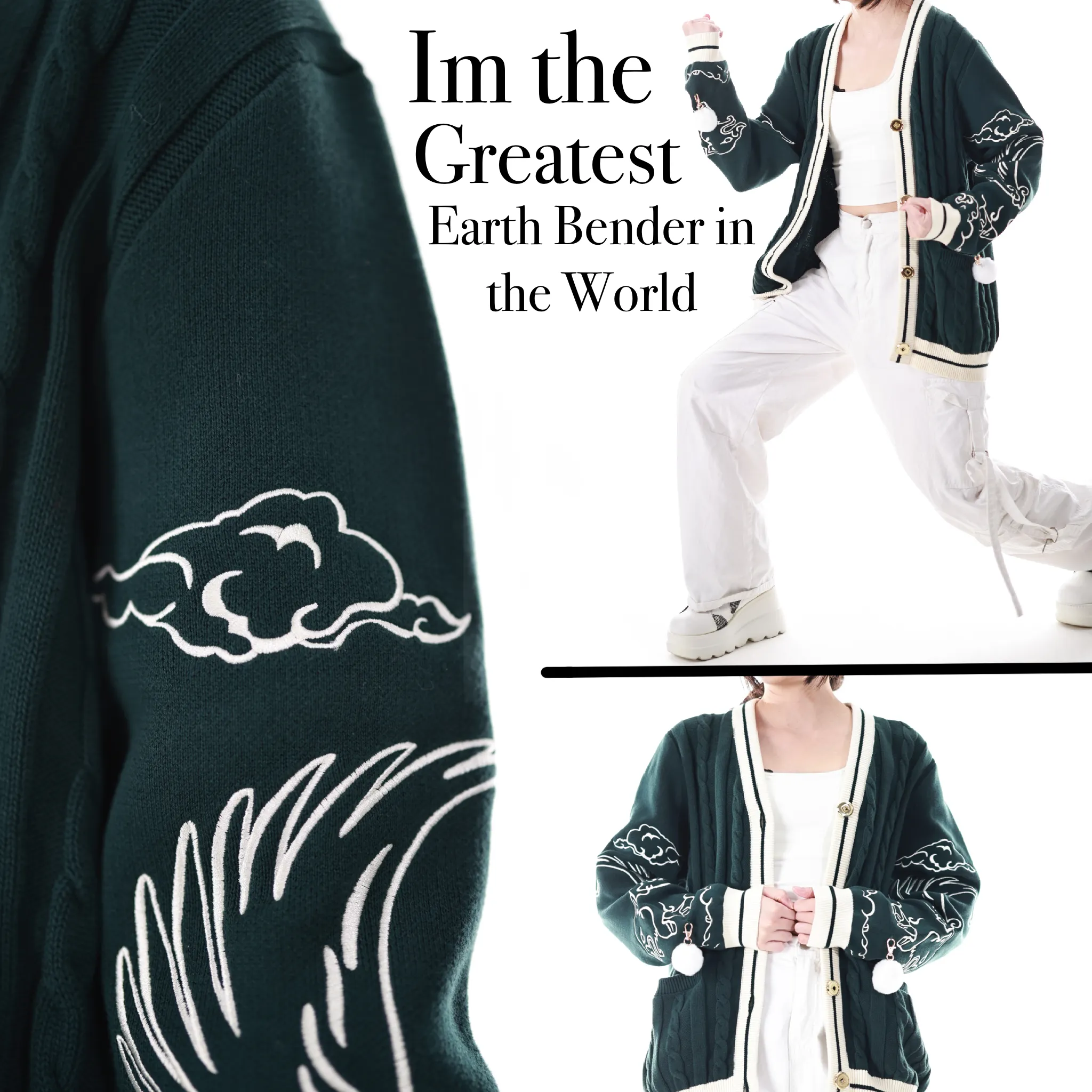 **Preorder Cozy Earth Kingdom-Inspired Cardigan**