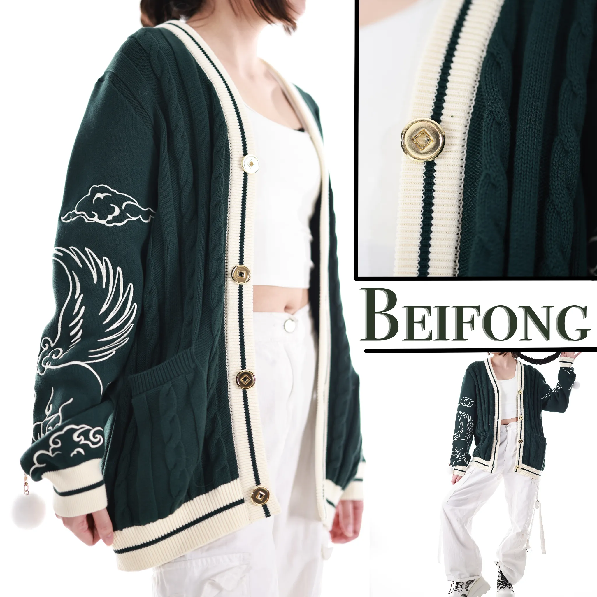 **Preorder Cozy Earth Kingdom-Inspired Cardigan**