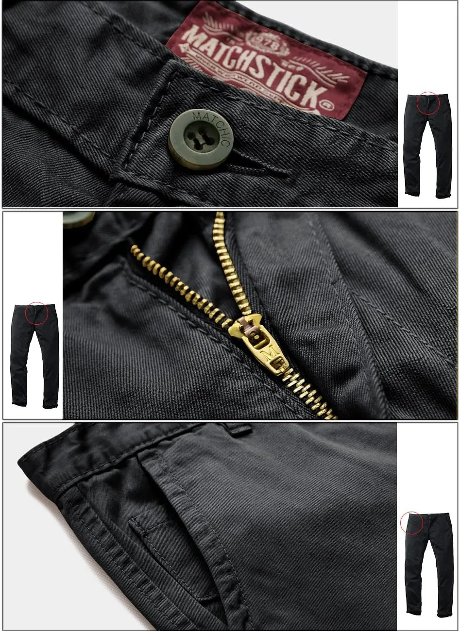Match Men's Casual Wild Cargo Pants Outdoors Work Wear #6531
