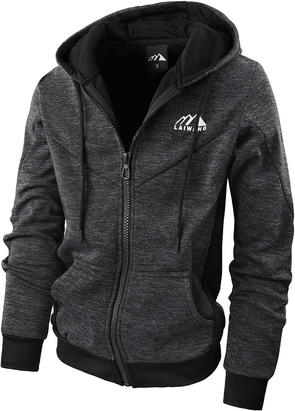 Men's Color Block Hoodie-Full Zip Ultimate Heavyweight Fleece Hoodie-Camo zip up hoodie With Kanga Pocket