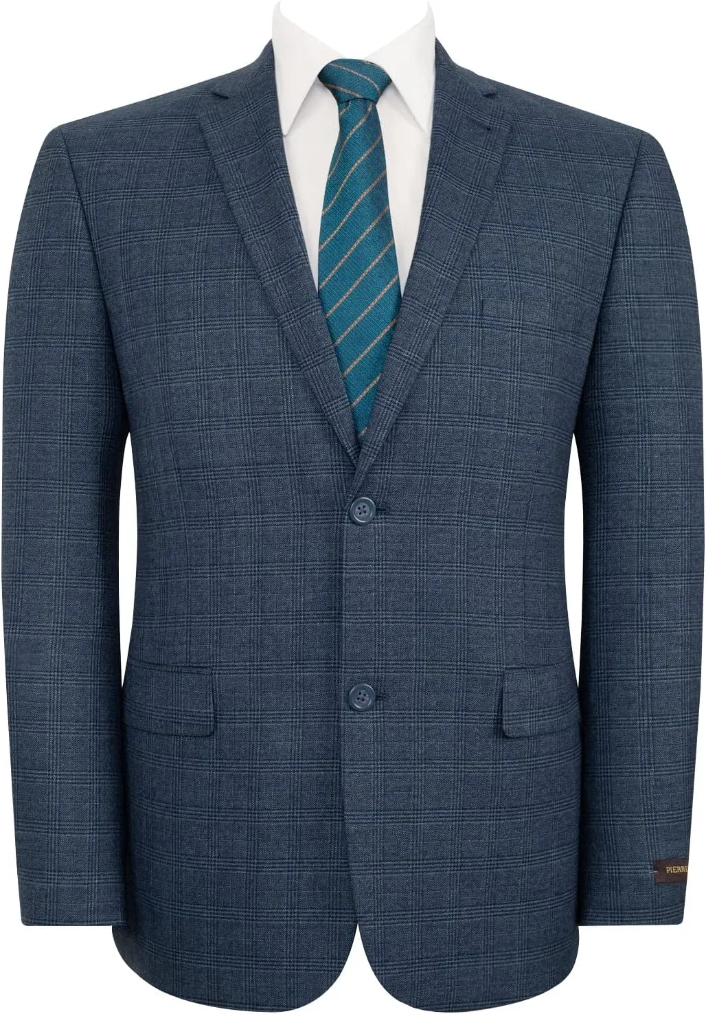 Men's Sports Coat Stylish Classic Fit Plaid Blazer 2 Button Single Breasted Spots Jacket for Casual Wear