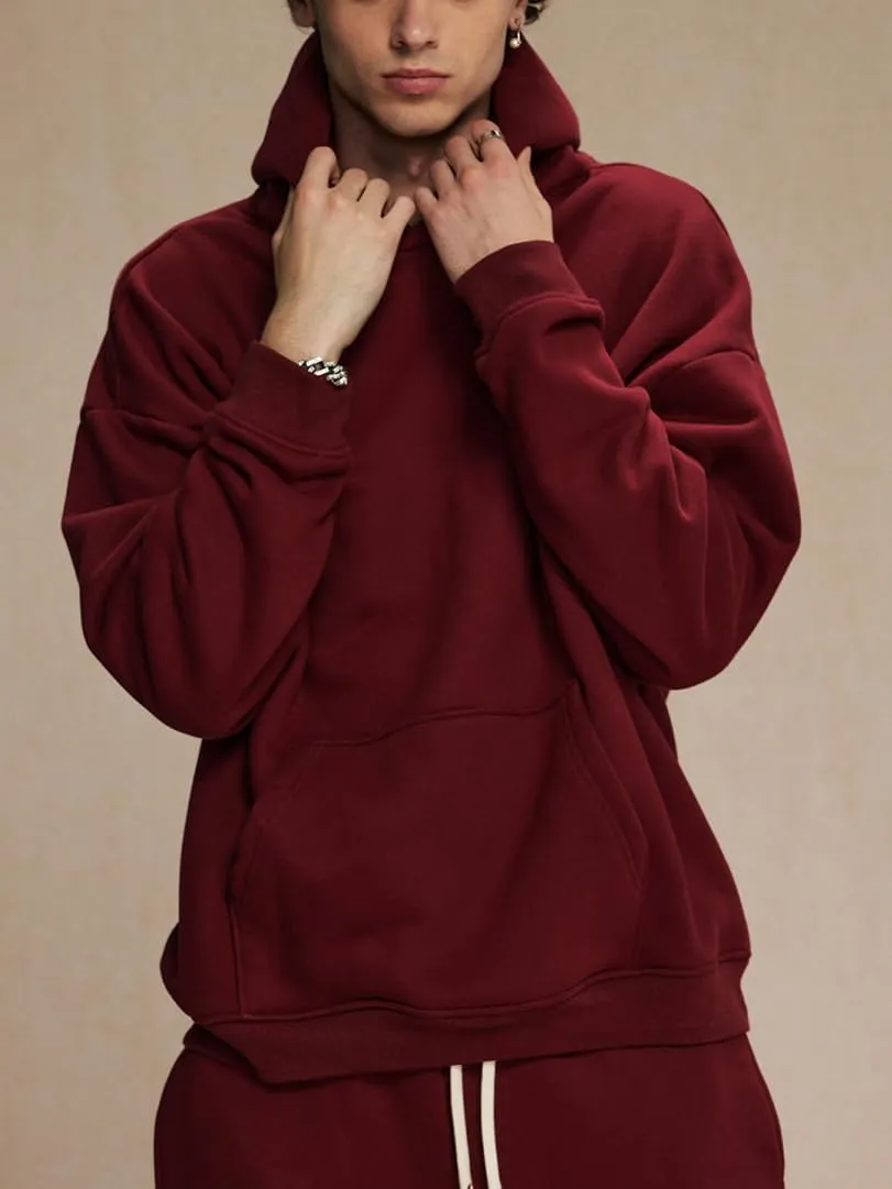 PAODIKUAI Men Hoodie Sweatshirt Loose Fit Fashion Pullover Hoodie Casual Long Sleeve Hooded Sweatshirt with Pocket