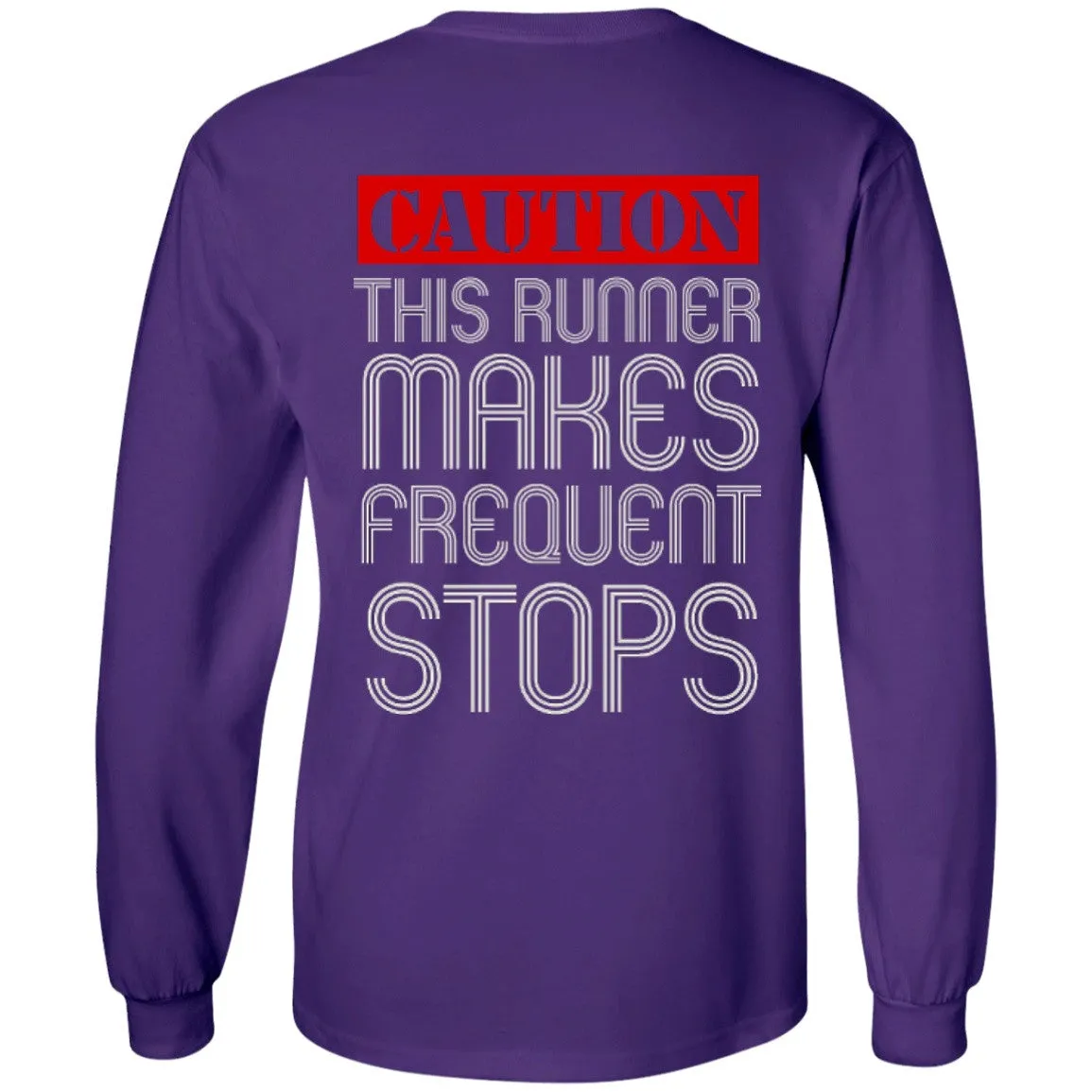 Runner Caution Unisex Long Sleeve Shirt
