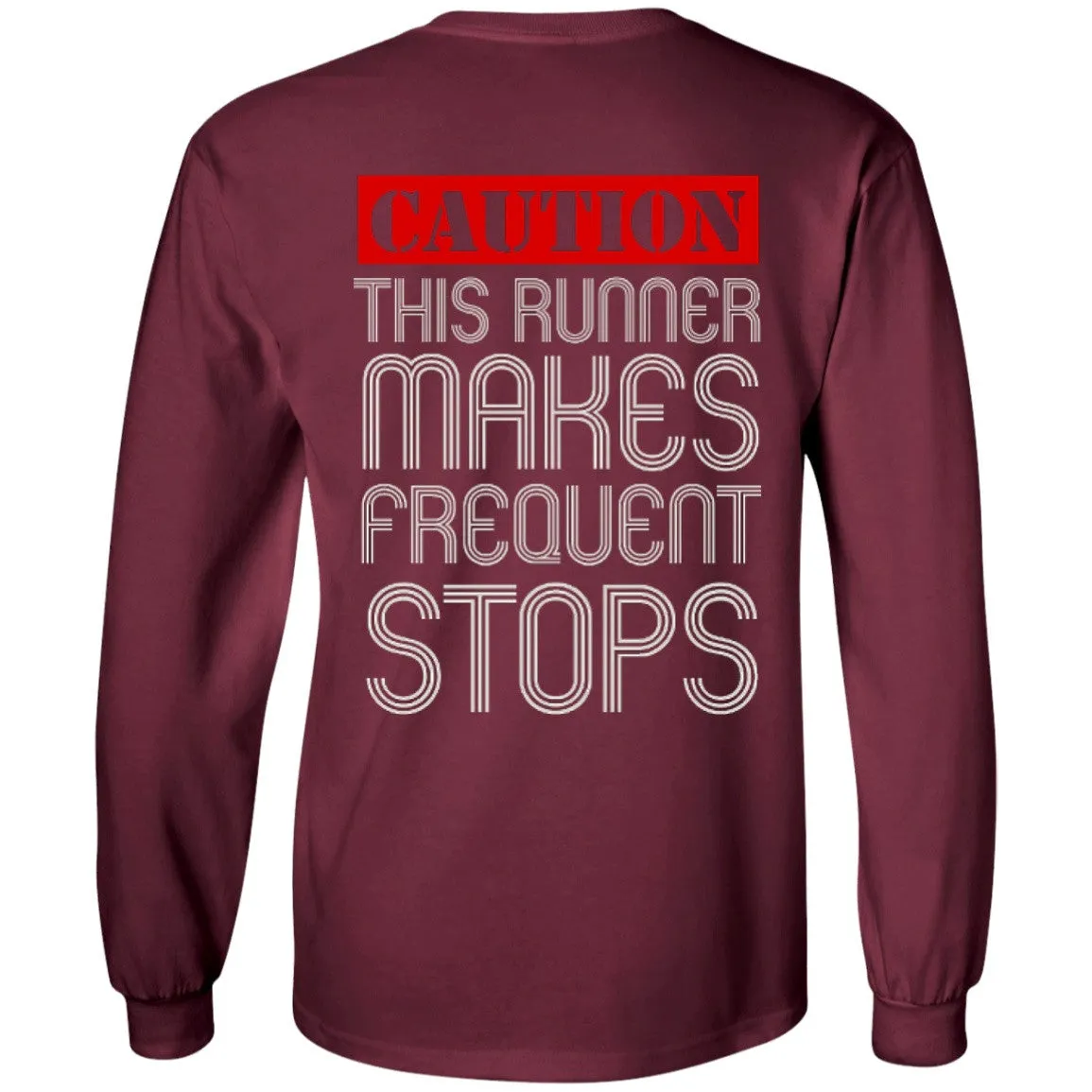 Runner Caution Unisex Long Sleeve Shirt