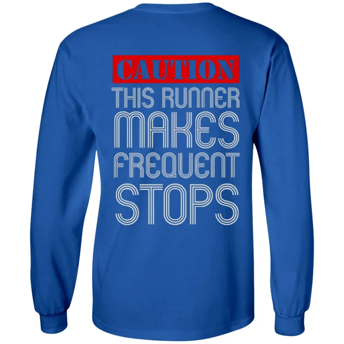 Runner Caution Unisex Long Sleeve Shirt