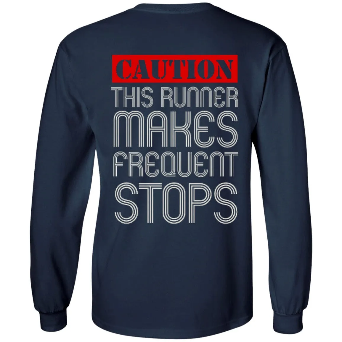 Runner Caution Unisex Long Sleeve Shirt