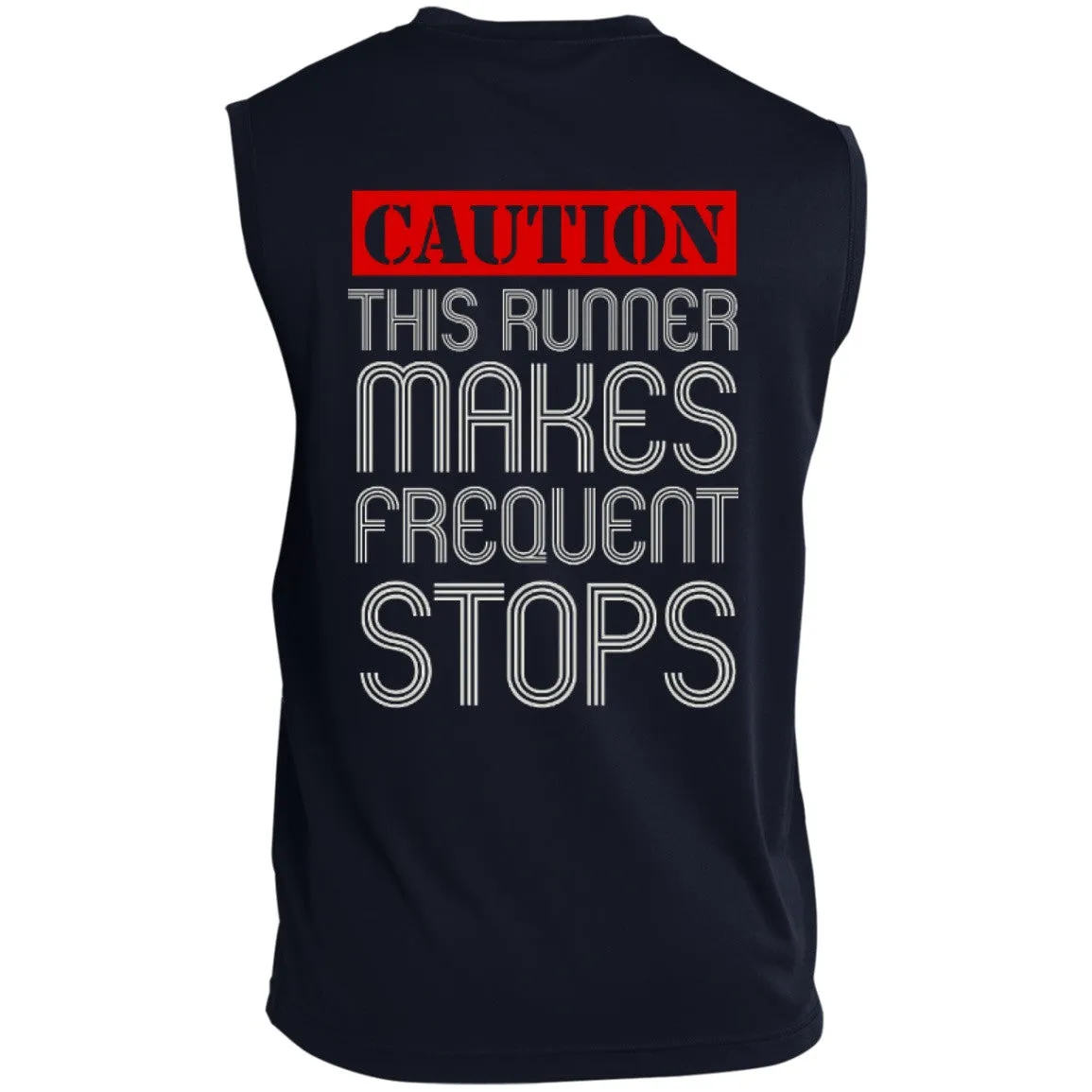 Runner Caution Unisex Sleeveless Dri-Fit