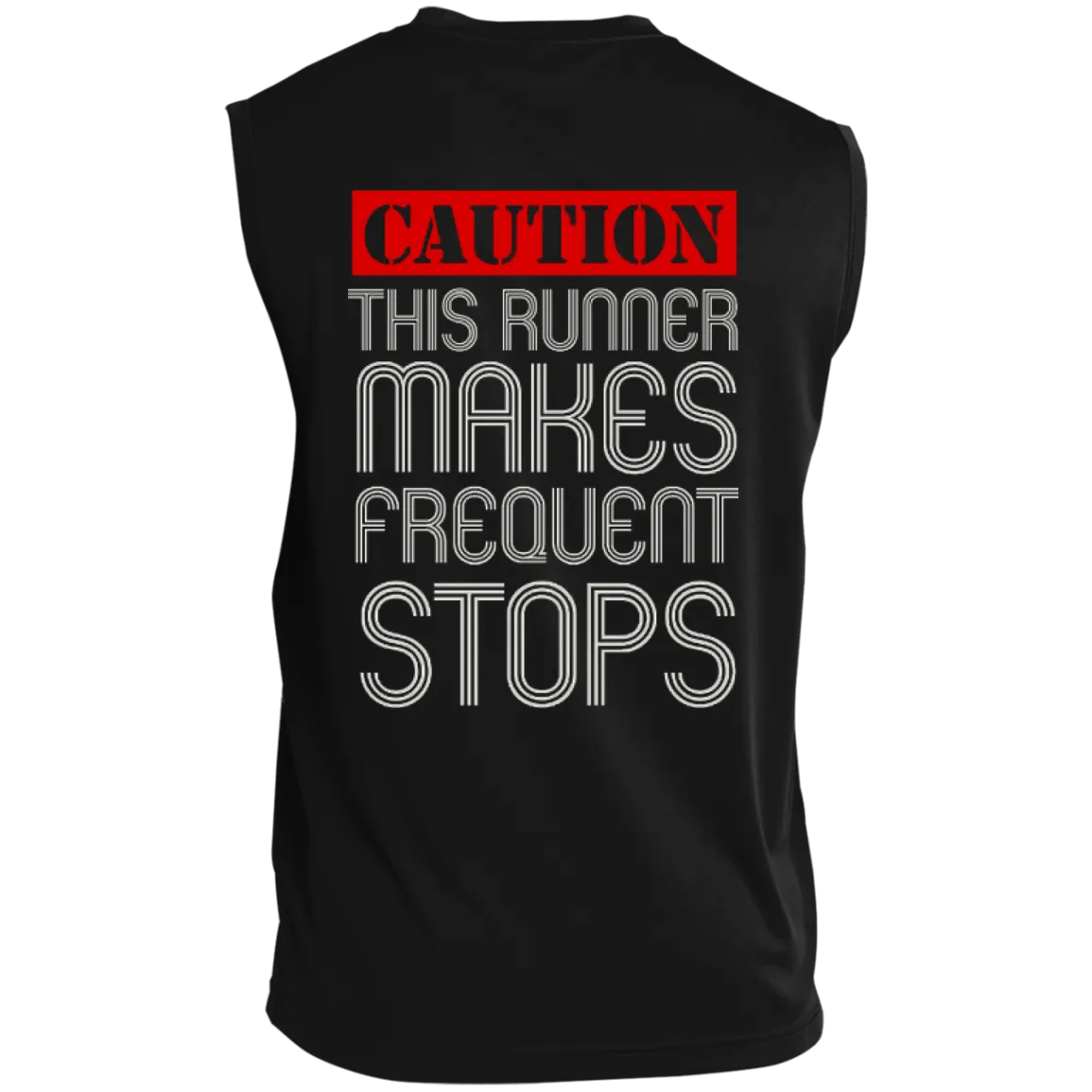 Runner Caution Unisex Sleeveless Dri-Fit