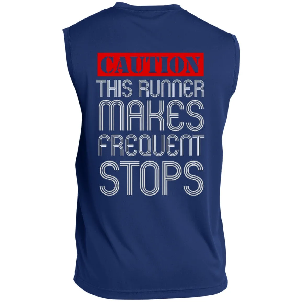 Runner Caution Unisex Sleeveless Dri-Fit