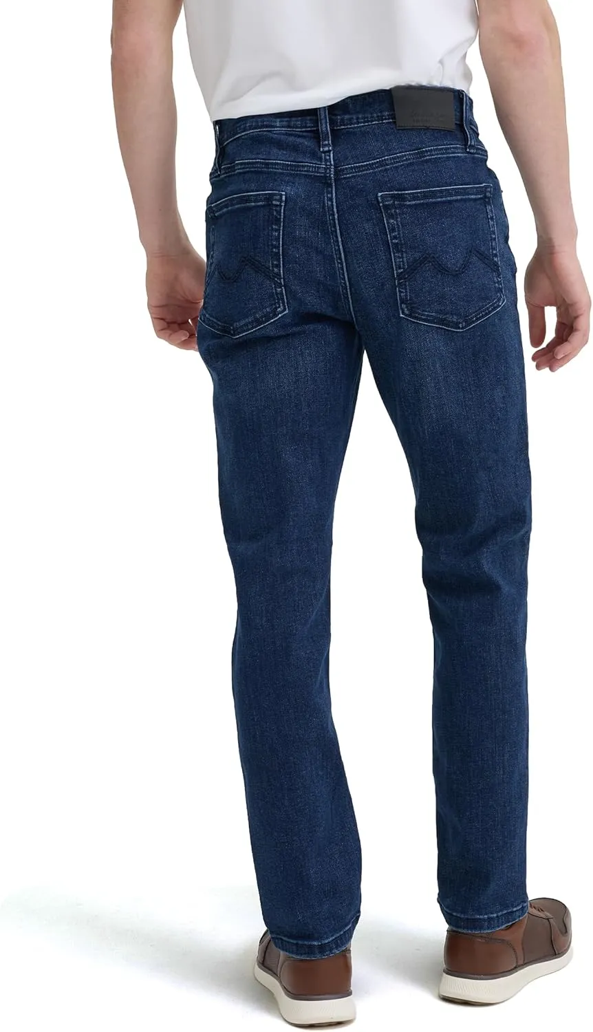 Slim Fit Mens Jeans  Stretch Fabric Tapered Pants for Men  Premium Comfort Casual Wear and Work Attire