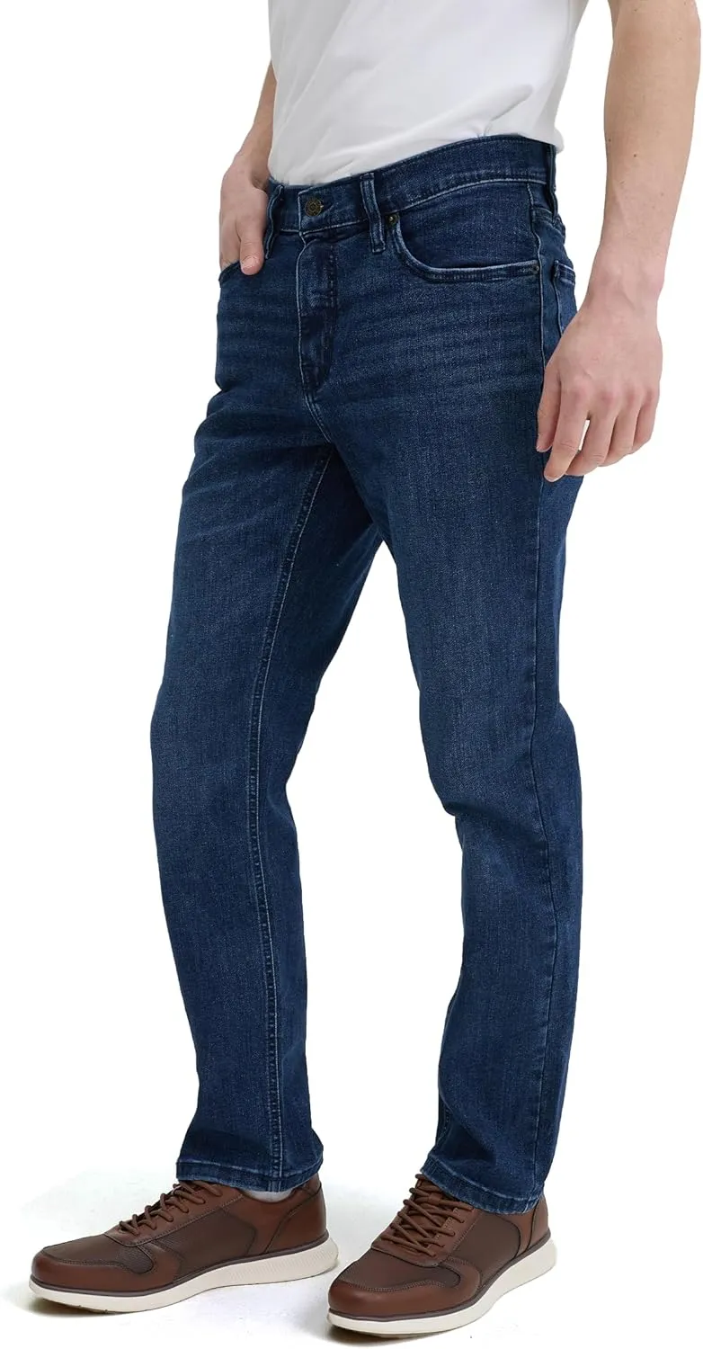 Slim Fit Mens Jeans  Stretch Fabric Tapered Pants for Men  Premium Comfort Casual Wear and Work Attire