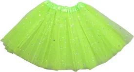 Sparkle Tutu Skirts for Women Fashion Lightweight Layered Dance Mini Skirt Elegant Princess Solid Color Ballet Skirt