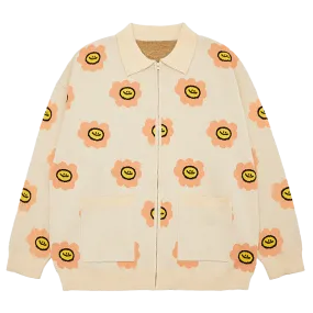 TAKA Original Daisy Zip-Up Knitted Cardigan