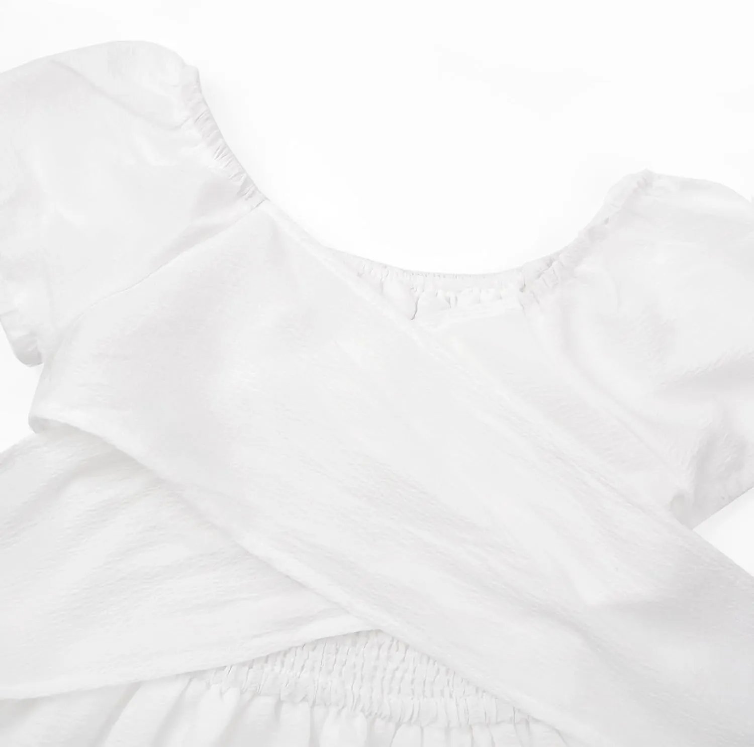 Uhnice Girls Summer Casual Dress Bow Tie Back Dresses Off Shoulder Ruffled Hem